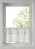Brise-bise brodé en coton, bonprix