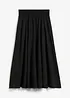 Jupe midi, taille élastiquée, bonprix