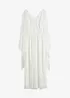 Robe de mariée en crêpe fin avec dentelle, bonprix