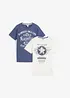 T-Shirt aus reiner Bio-Baumwolle (2er Pack), bonprix