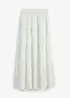 Jupe longue rayée, 100% coton, bonprix