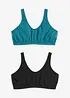 Bustier mit Baumwolle (2er Pack), bonprix