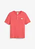 T-shirt manches courtes col tunisien 100% coton, bonprix