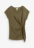 Wickelshirt aus reinem Leinen, bonprix
