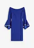 Carmen-Kleid aus strukturiertem Crepe, bonprix
