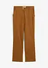 Pantalon taille haute en lin et viscose, bonprix