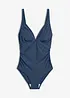Maillot 1 pièce sculptant à encolure V, maintien léger, bonprix