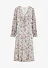 Robe midi imprimée en mesh, bonprix