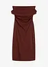 Robe midi à encolure Bardot, bonprix