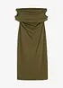 Robe midi à encolure Bardot, bonprix