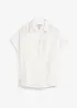 Blouse manches courtes en gaze de coton aérien, bonprix