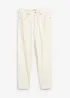 Jean mom taille haute, raccourci, peu extensible, bonprix