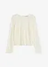 T-shirt manches longues en dentelle, bonprix