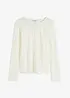 T-shirt manches longues légèrement transparent, bonprix