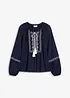 Blouse oversize à broderies, bonprix