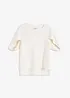 T-shirt oversize fluide en viscose mélangée, bonprix