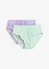 Lot de 2 slips Maxi avec dentelle, bonprix