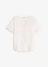 T-shirt tunique avec dentelle, bonprix