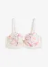 Soutien-gorge balconnet avec broderies imprimées, bonprix