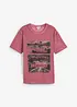 T-shirt aspect délavé en coton, bonprix