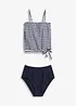 Tankini oversize (ens. 2 pces) à bretelles amovibles, bonprix