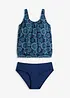 Tankini oversize (ens. 2 pces) à bretelles larges, bonprix