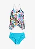 Tankini (ens. 2 pces) avec tulle imprimé, bonprix