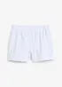 Short rayé taille élastiquée 100% coton, bonprix