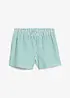 Short rayé taille élastiquée 100% coton, bonprix