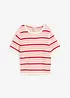 Gestreiftes Strick-Shirt, bonprix