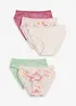 Maxislip mit Bio-Baumwolle und Spitze (5er Pack), bonprix