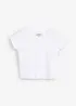 T-shirt court et côtelé, bonprix