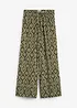 Pantalon à taille élastiquée en viscose fluide, bonprix