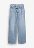 Jean large, taille mi-haute, peu extensible, bonprix