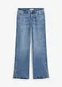 Loose Straight-Jeans Mid Waist, Low Stretch, bonprix