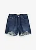 Short en jean taille haute, peu stretch, bonprix