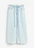 Jupe midi en jean taille mi-haute, toile super souple, bonprix