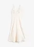 Robe longue et fluide en satin, bonprix