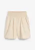 Short taille élastiquée en seersucker coton, bonprix