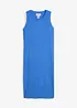 Robe fluide côtelée et fendue sur les côtés en viscose mélangée, bonprix