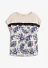 T-shirt oversize avec un galon de dentelle, bonprix