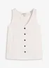 Top boutonné, bonprix