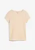 T-Shirt aus strukturiertem Crêpe, bonprix