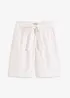Short en twill avec ceinture à nouer, bonprix