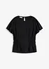 T-shirt en jersey crêpe avec smocks, bonprix