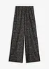 Pantalon en jersey crêpe texturé, bonprix