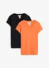 T-Shirt aus reiner Bio-Baumwolle (2er Pack), bonprix