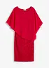 Robe en dentelle avec haut drapé en crêpe fin, bonprix