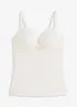 Caraco soutien-gorge en matière microfibre lisse, bonprix