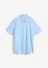 Chemise manches courtes en lin mélangé léger, bonprix